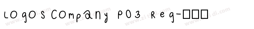 LogosCompany P03 Reg字体转换